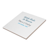 Match made in heaven blue black couple name date fliese (Seite)