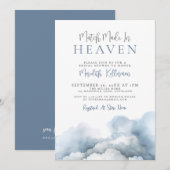 Match Made In Heaven Bridal Shower Einladung (Vorne/Hinten)