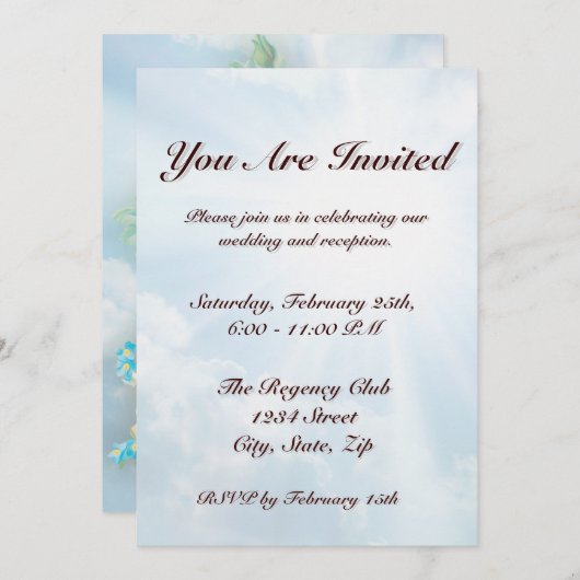 Match Made in Heaven Einladung (Vorne/Hinten)