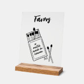 Match Made in Heaven Gastgeschenk Hochzeit Akrylli Acrylschild (Winkel)