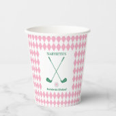 Match Made in Heaven Golf Bachelorette Pappbecher (Vorderseite)