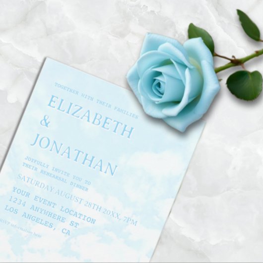 Match Made In Heaven Rehearsal Dinner Einladung