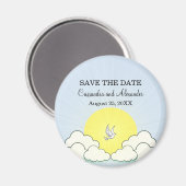 Match Made in Heaven Save the Date Magnet (Vorderseite/Rückseite)
