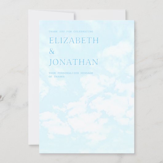 Match Made In Heaven Wedding Dankeskarte (Vorderseite)