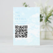 Match Made In Heaven Wedding Details Begleitkarte (Stehend Vorderseite)