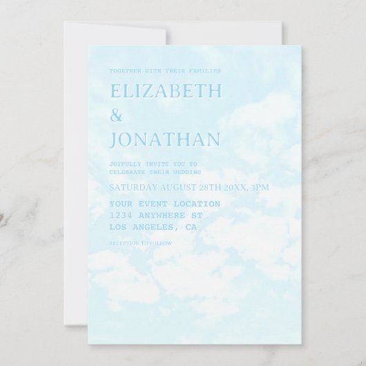 Match Made In Heaven Wedding Einladung (Vorderseite)