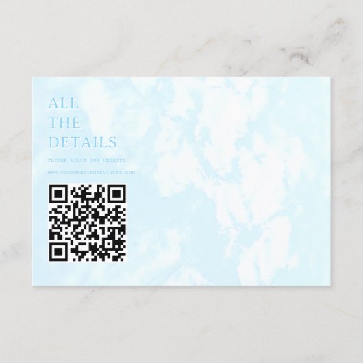 Match Made In Heaven Wedding Registry Details Begleitkarte (Vorderseite)