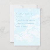 Match Made In Heaven Wedding RSVP Karte (Vorderseite)