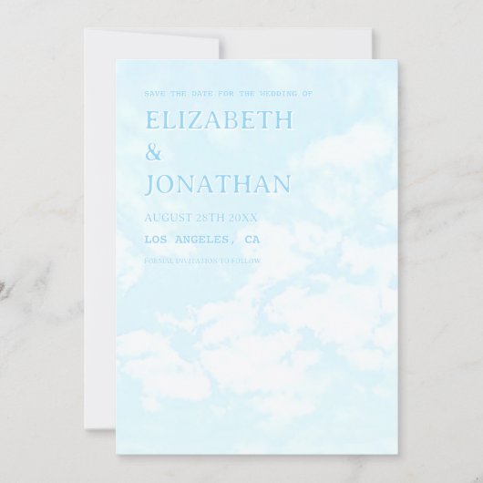 Match Made In Heaven Wedding Save The Date (Vorderseite)