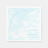 Match Made In Heaven Wedding Serviette (Vorderseite)