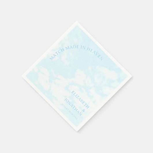 Match Made In Heaven Wedding Serviette (Ecke)
