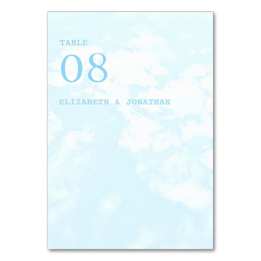 Match Made In Heaven Wedding Tischnummer (Rückseite)