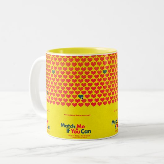 Match mir, wenn du Tasse kannst (Vorderseite Links)