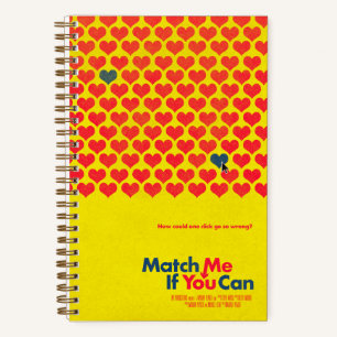 Match mir, wenn Sie Spiral-Notebook Notizblock
