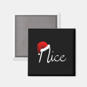 Match Naughty & Nice List Christmas Magnet (Vorderseite/Rückseite)