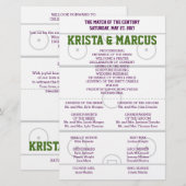 Match of the Century Wedding Program (Vorne/Hinten)