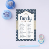 Match-Spiel, Baby Dusche Spiel Flyer (Einzeln)