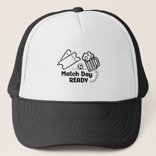 Match-Tag-Bereit-Kappe Truckerkappe (Vorderseite)