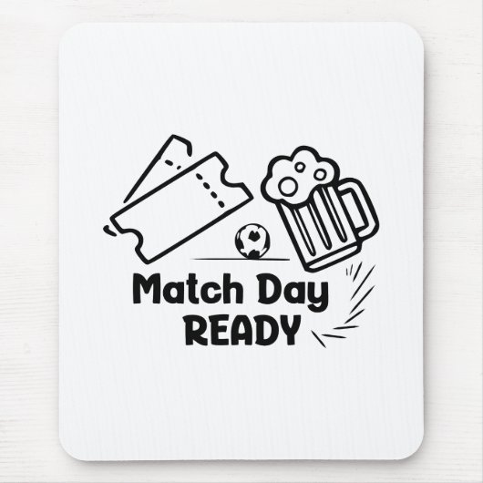 Match-Tag Bereit Mousepad (Vorne)
