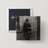 Match-Verkäufer. c.1900 Button (Vorne & Hinten)