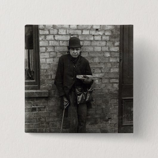 Match-Verkäufer. c.1900 Button (Vorderseite)