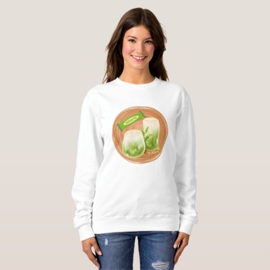Matcha Addict, Matcha Sweatshirt (Vorne ganz)