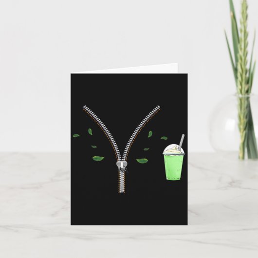 Matcha And Quarter Zips Meme Est 2025 Funny Gift M Karte (Vorderseite)