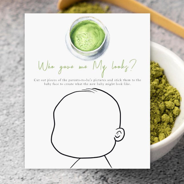 Matcha Baby Dusche - Wer hat mir mein Aussehen geg (Von Creator hochgeladen)