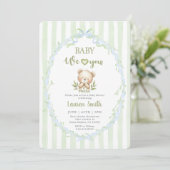 Matcha Baby Shower Einladung (Stehend Vorderseite)