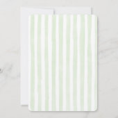 Matcha Baby Shower Einladung (Rückseite)
