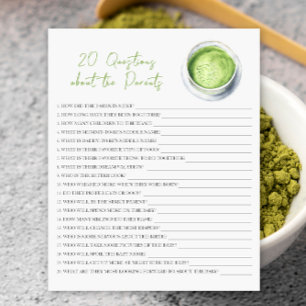 Matcha Babydusche - 20 Fragen über Eltern