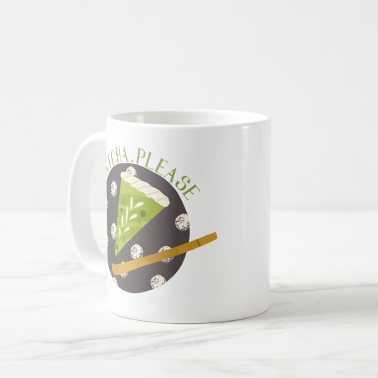 Matcha Bitte, Matcha Kaffeetasse (Vorderseite Links)