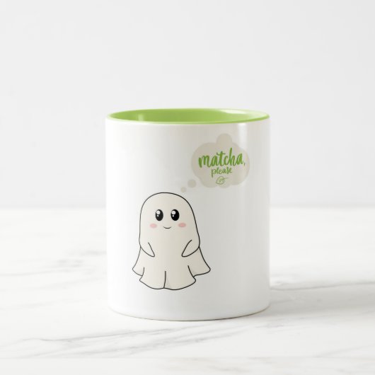 Matcha bitte! zweifarbige tasse (Mittel)