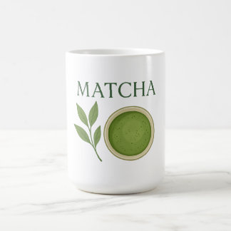 Matcha-Blätter und Teemaschine Kaffeetasse