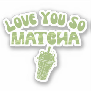 Matcha boba grüner Tee, Matcha Aufkleber