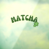 Matcha boba grüner Tee, Matcha Fensteraufkleber (Blatt 3)