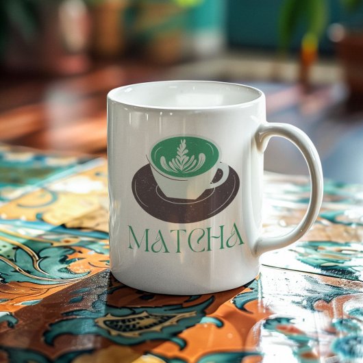 Matcha Boba Tea Kaffeetasse