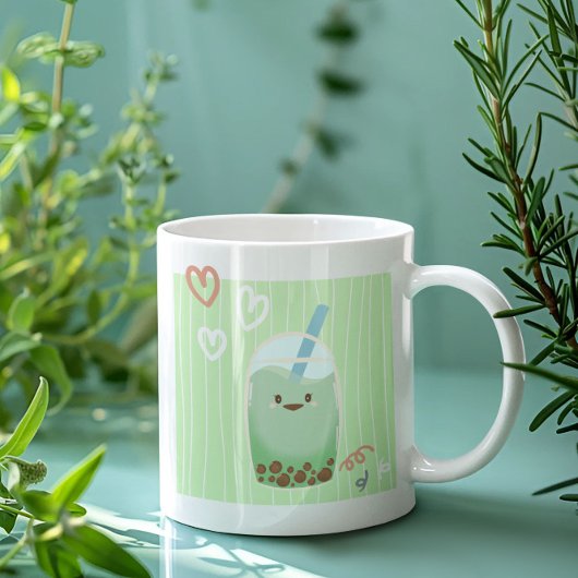 Matcha Boba Tea Kaffeetasse