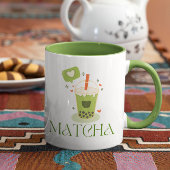 Matcha Boba Tea Tasse