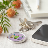 Matcha boba Tee Grün Getränk Milch Taro Tapioca Schlüsselanhänger (Seite)