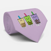 Matcha boba Teegrüngetränkmilch Krawatte (Gerollt)