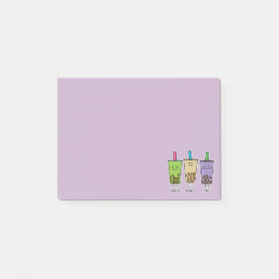 Matcha boba Teegrüngetränkmilch Post-it Klebezettel