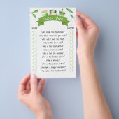 Matcha-Brautjungfern-Spielkarte Flyer (Handgriff)