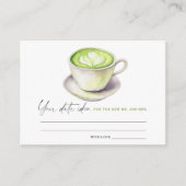 Matcha Brautparty Date Night Ideas Datum jar Begleitkarte (Vorderseite)