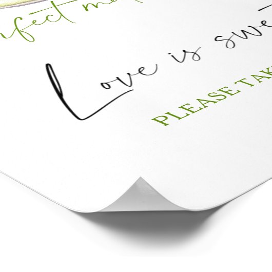 Matcha Brautparty Liebe ist süß nehmen Sie eine Le Poster (Ecke)