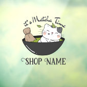 Matcha Bubble Tea Fensteraufkleber (Blatt 3)