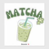 Matcha Bubble Tee Aufkleber (Blatt)