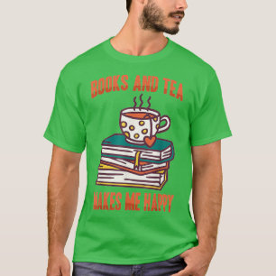 Matcha Bücher und Tee macht mich glücklich Koffein