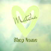 Matcha Cafe Fensteraufkleber (Blatt 3)