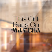 Matcha Cafe Fensteraufkleber (Blatt 2)